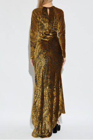 Etro Vestido con estampado de terciopelo