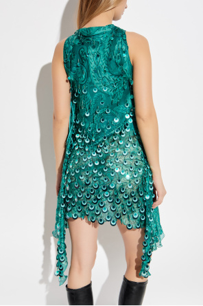 Etro Vestido con apliques brillantes