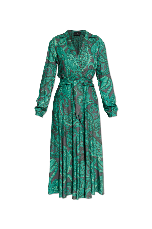 Dress with a belt at the waist od Etro