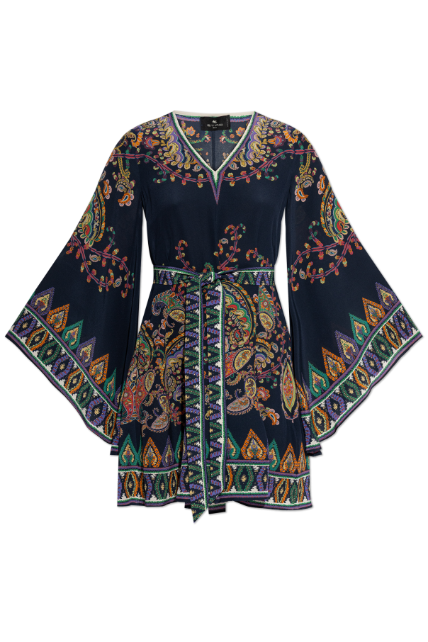 Silk dress with belt od Etro
