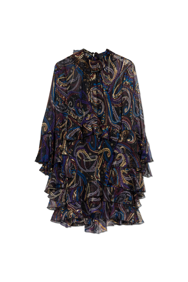 Silk dress with ruffles od Etro