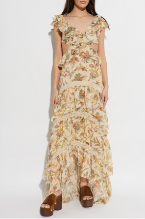 Etro Silk dress with ruffles