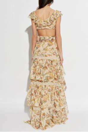 Etro Silk dress with ruffles