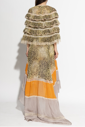 Etro Asymmetrisches Kleid mit Rüschen