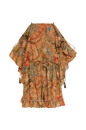 Patterned off-shoulder dress