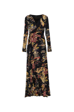 Dress with colorful print
