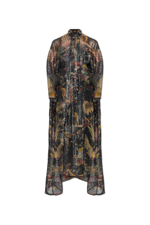 Dress with lurex thread