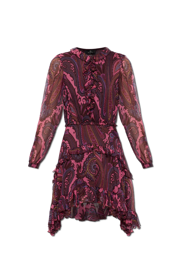 Silk dress with ruffles od Etro