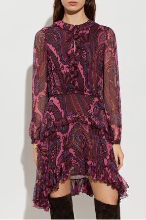 Etro Silk dress with ruffles