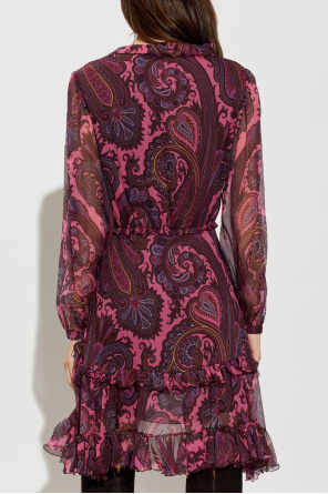 Etro Silk dress with ruffles