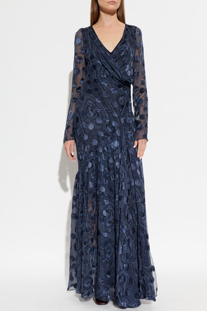 Etro Vestido comprido estampado