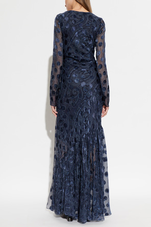 Etro Vestido comprido estampado