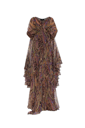 Vestido com fio de lurex