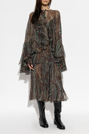 Etro Silk dress with pattern