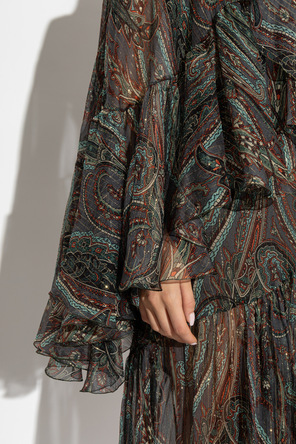 Etro Silk dress with pattern