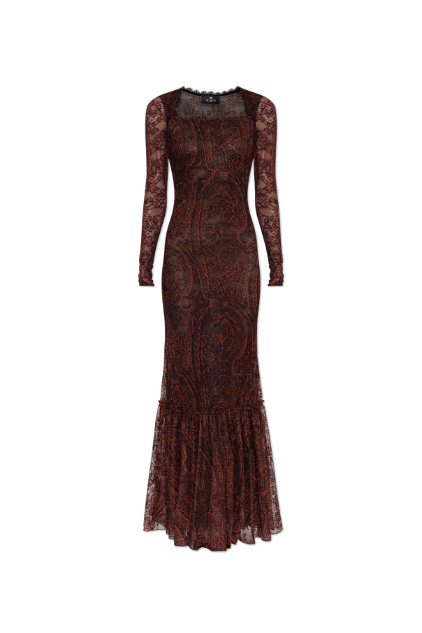 Long-sleeved lace dress od Etro