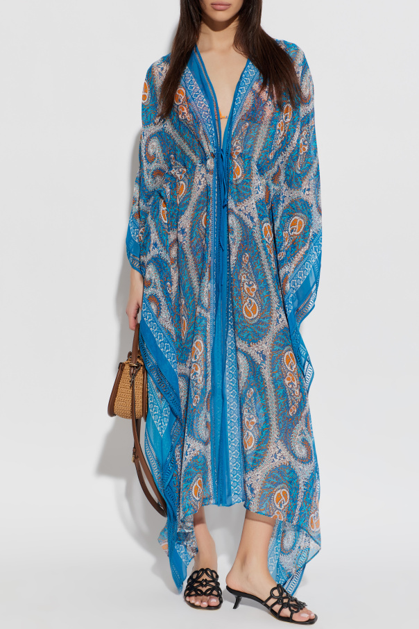 Etro Plażowa sukienka z nadrukiem