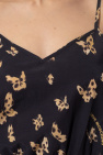 Love Moschino Cape Sleeve Tie Detail Dress