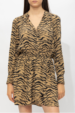 Zadig & Voltaire ‘Rinka’ embroidered-logo dress with animal motif