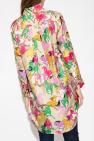 PAUL SMITH embroidered-logo organic-cotton track pants Grün ‘Rais’ silk dress