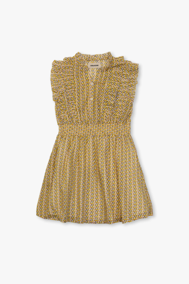 Zadig & Voltaire Kids floral ruffled dress