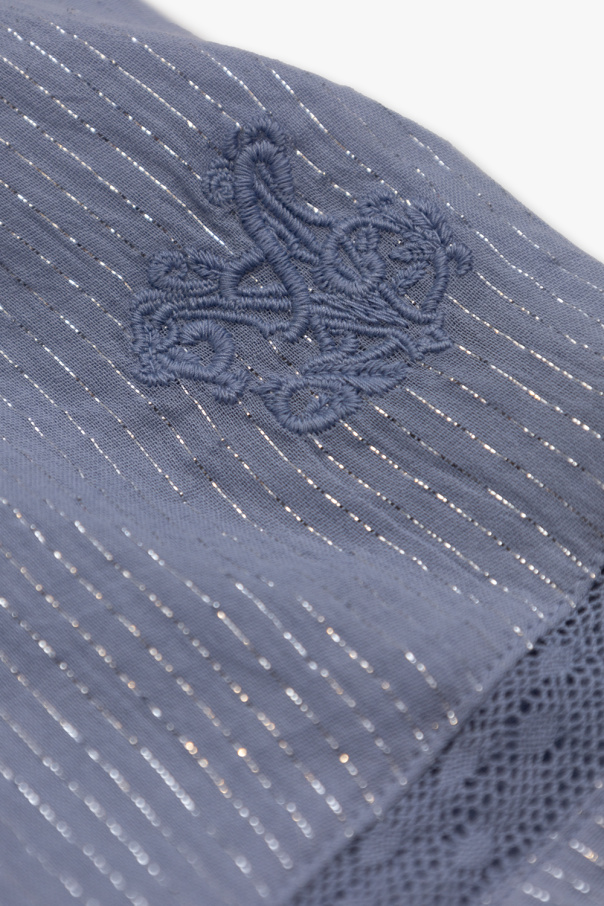 diamante legging short set in black Kids embroidered detail slim-fit jeans