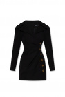 balmain black short dress