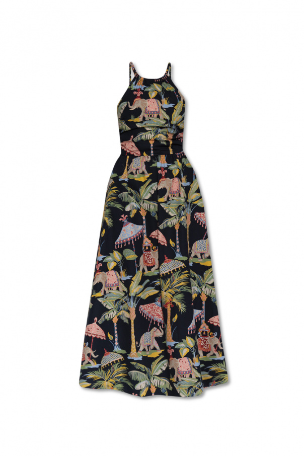 Red Valentino Patterned dress with straps