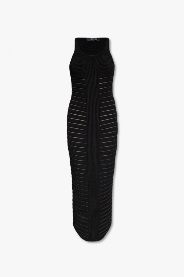 Balmain slim Ribbed dress