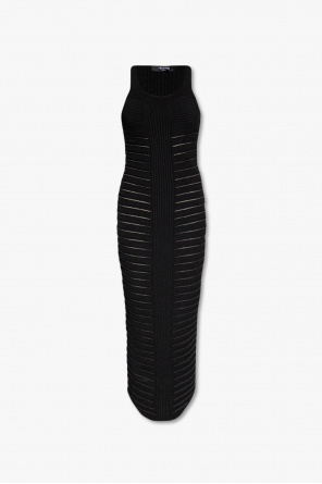 Balmain embroidered wrap gown