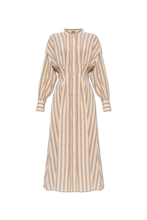 Max Mara Sukienka ze wzorem w paski ‘Yole’