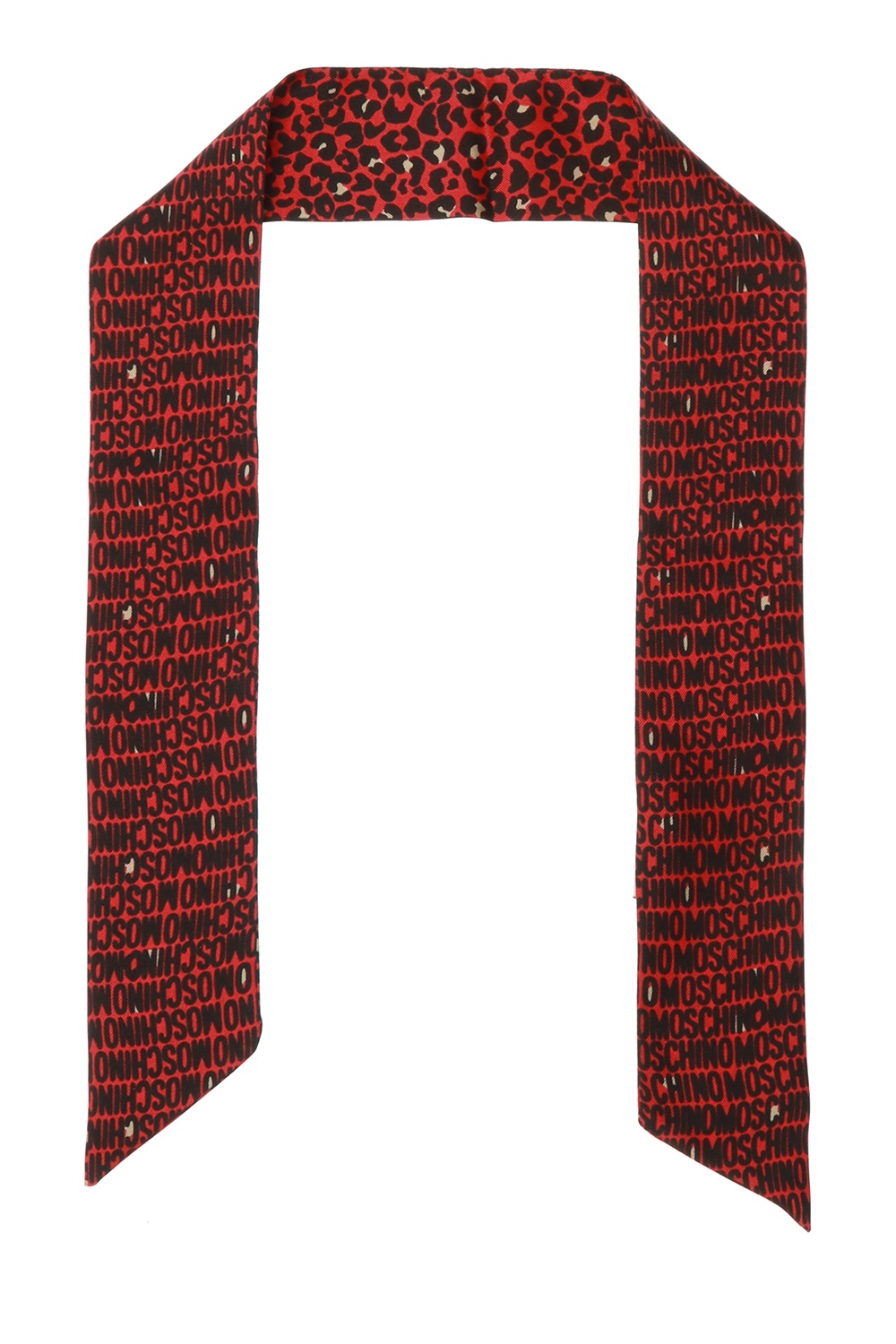 moschino red scarf