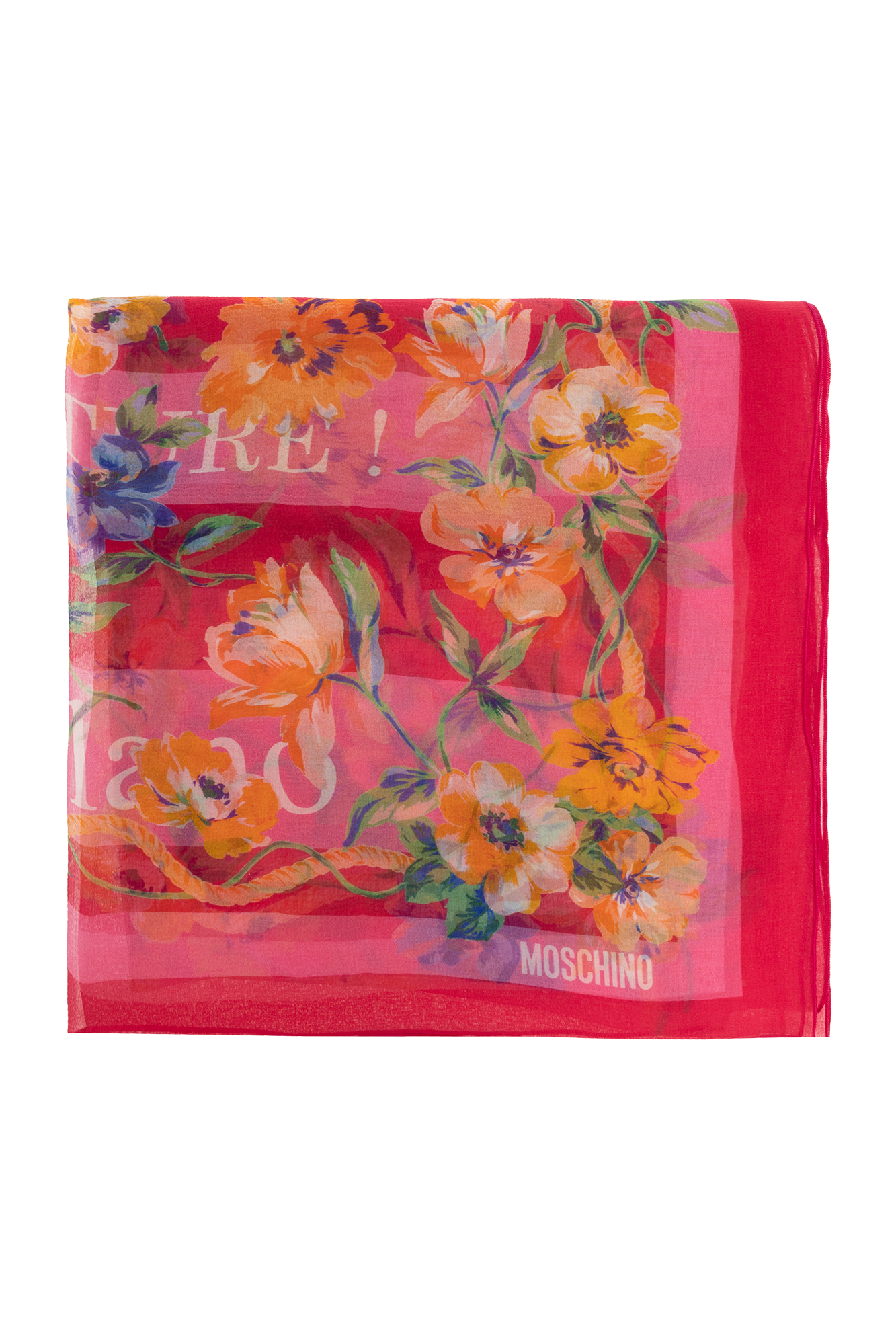 Moschino Floral scarf