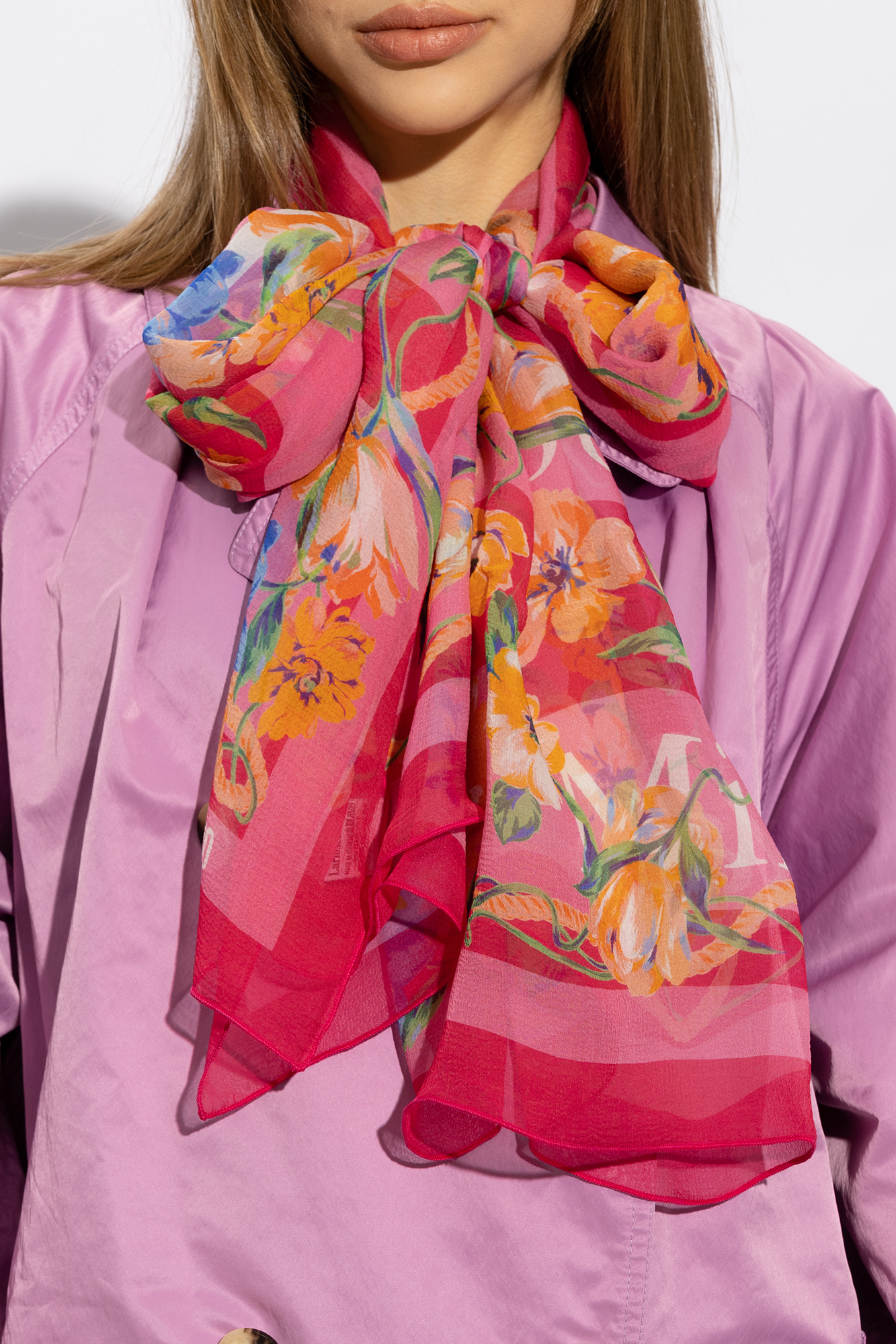 Moschino Floral scarf