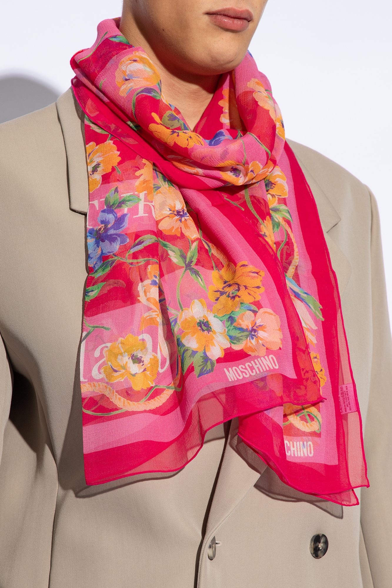 Moschino Floral scarf