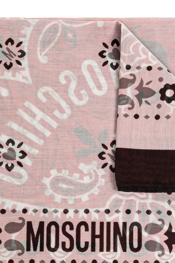 Moschino Lenço com estampado