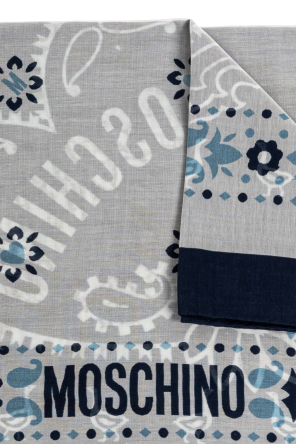 Moschino Lenço com estampado