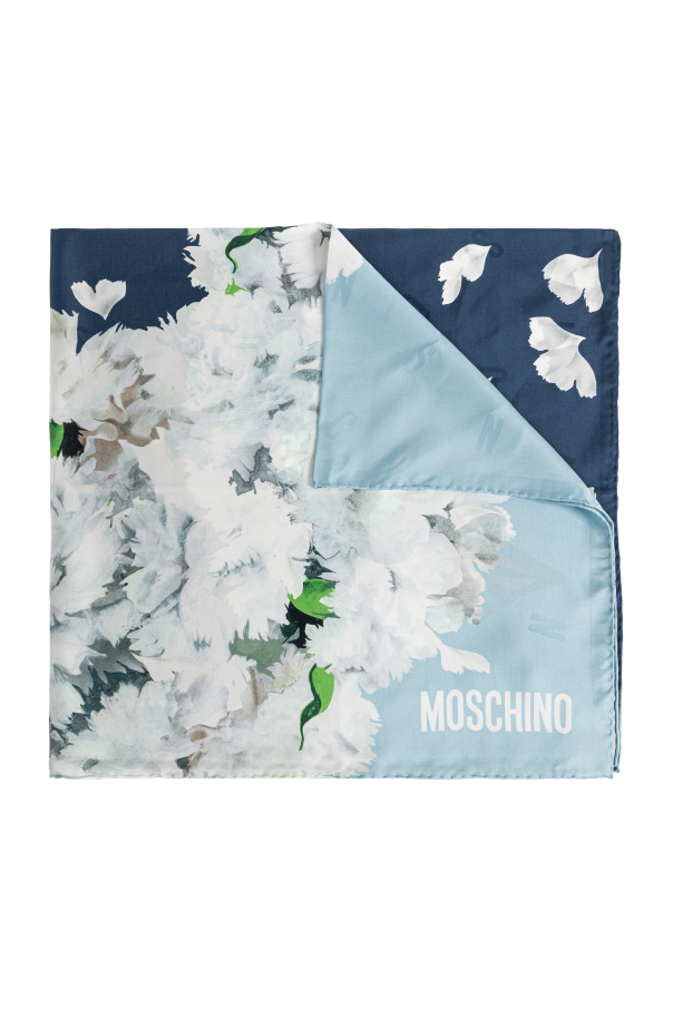 Silk scarf with print od Moschino