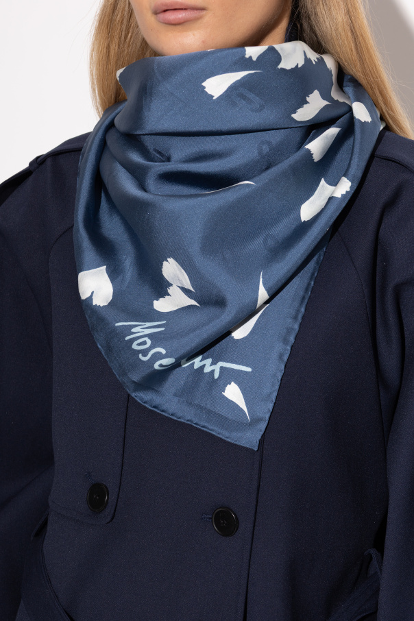 Moschino Pañuelo de seda con estampado