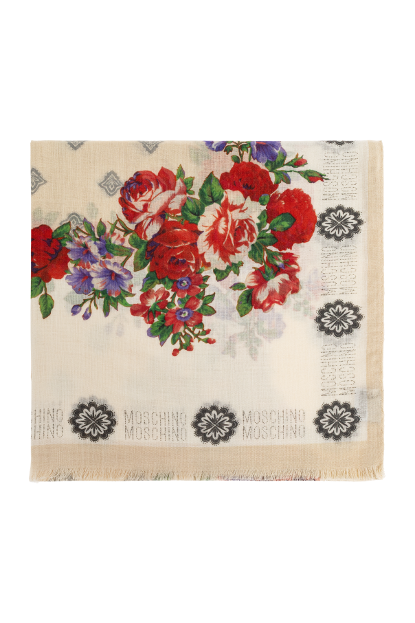 Scarf with a floral motif od Moschino