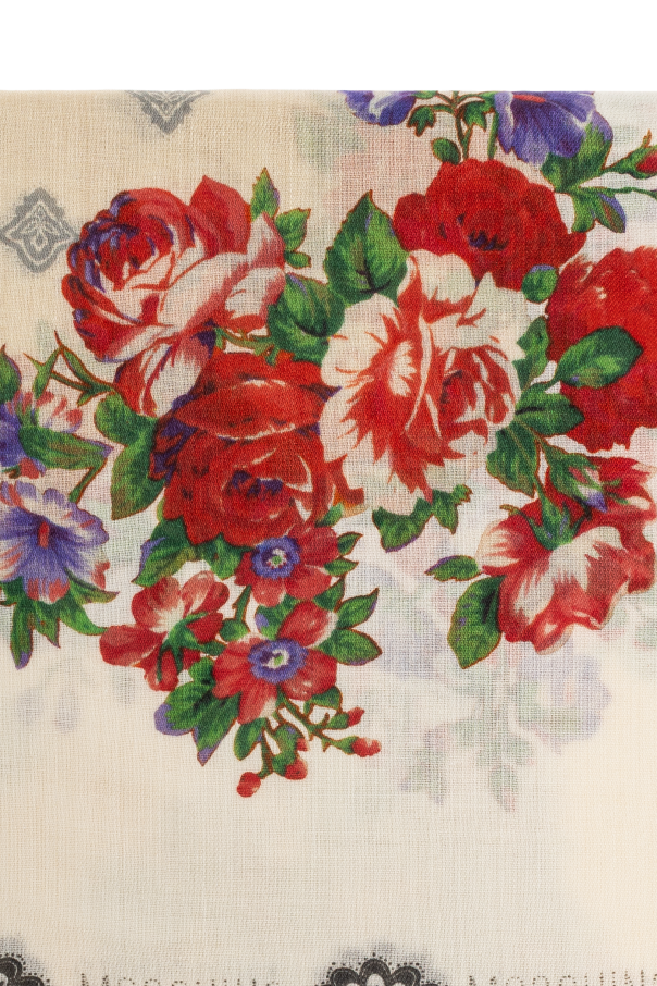 Moschino Lenço com motivo floral