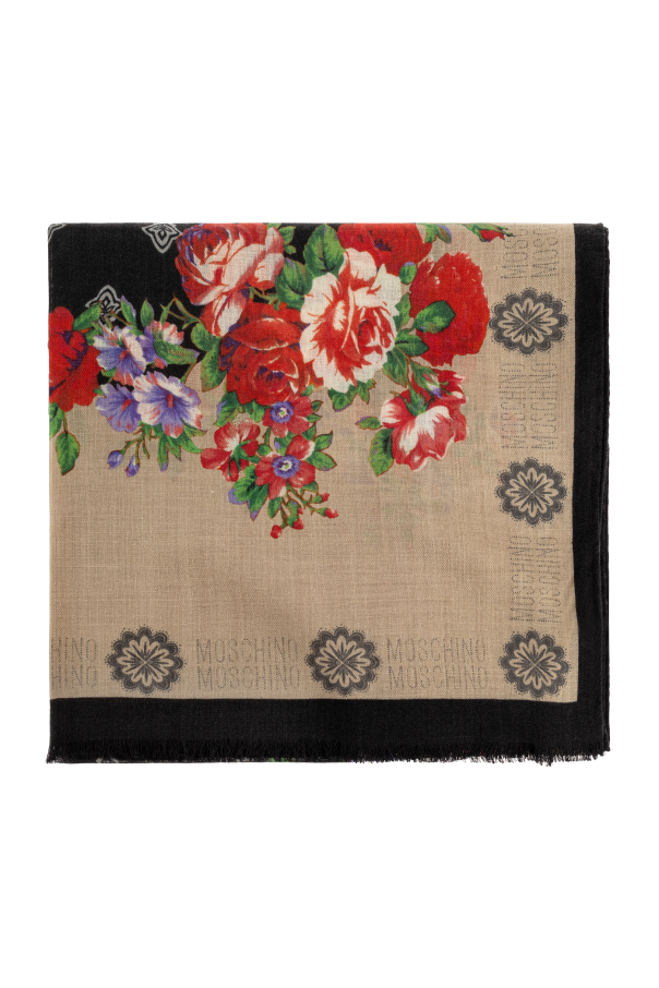 Scarf with floral motif od Moschino