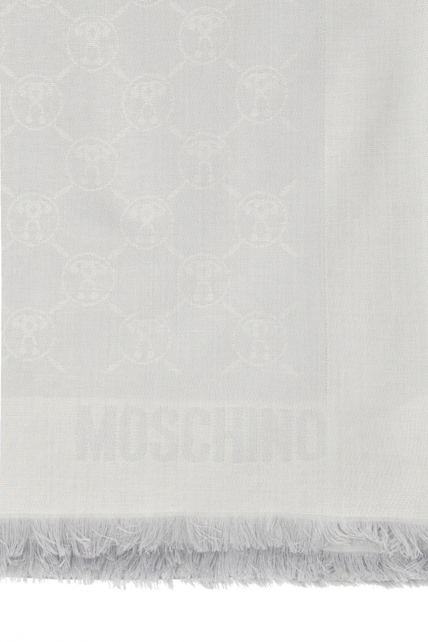 Moschino Silk logo shawl