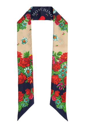 Seidenschal mit Blumenmotiv