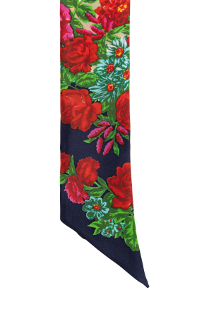 Moschino Lenço de seda com motivo floral