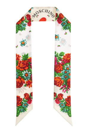 Seidenschal mit Blumenmuster