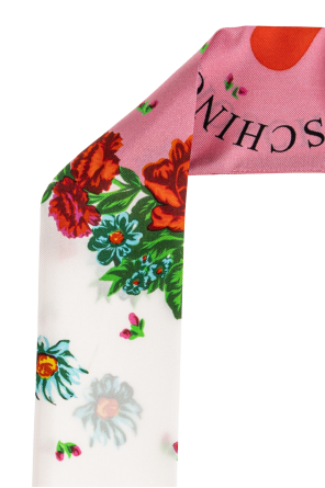 Moschino Lenço de seda com padrão floral