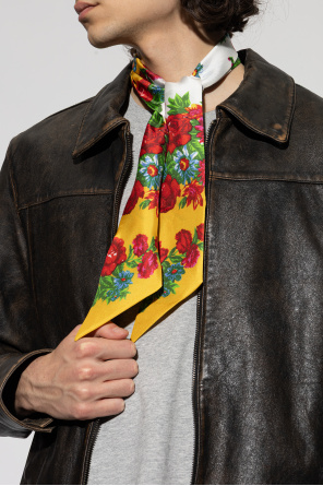 Moschino Pañuelo de seda con motivo floral