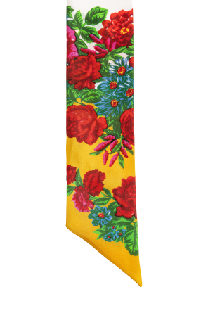 Moschino Pañuelo de seda con motivo floral