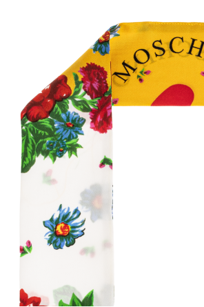 Moschino Pañuelo de seda con motivo floral